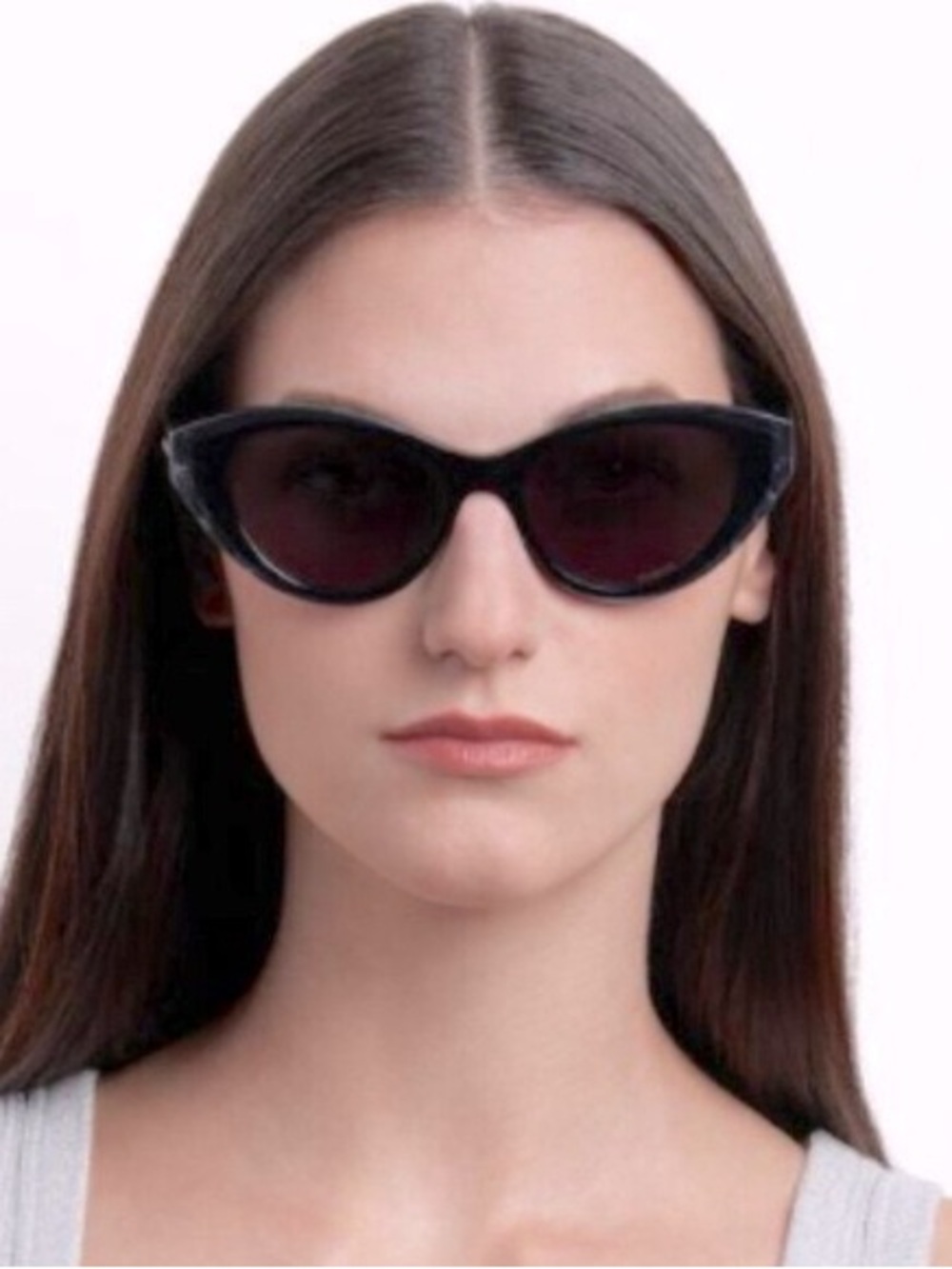 MISSONI NWT Black Cat Eye Sunglasses MIS 0086/S With Case